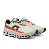 Cloudmonster Men's Shoes - Undyed White / Flame - Leopard-Sport-Discount On Running